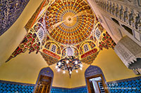 The Interior of Bursa Green Mosque, Bursa, Turkey